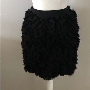 Yves Saint Laurent Edition 24 Black Ruffle Skirt